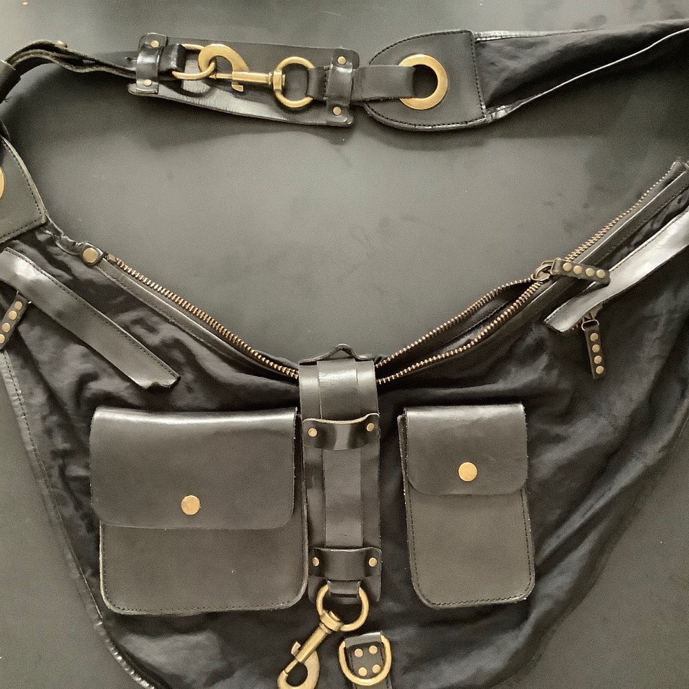 Shopbop leather and nylon bag
